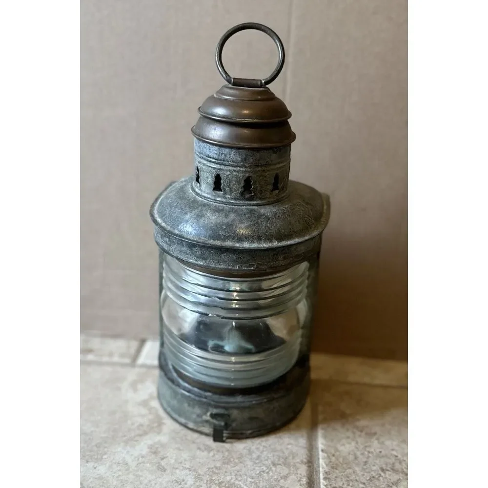 Antique Copper Ships Light 